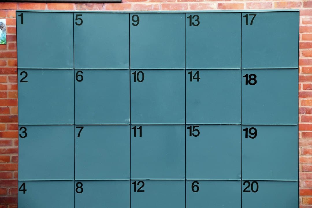 Numbered cabinets