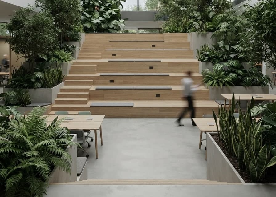 Coworking auditorium and town hall space