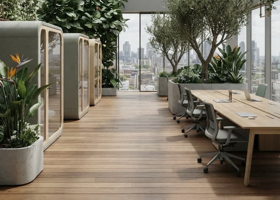 Coworking terrace and event space